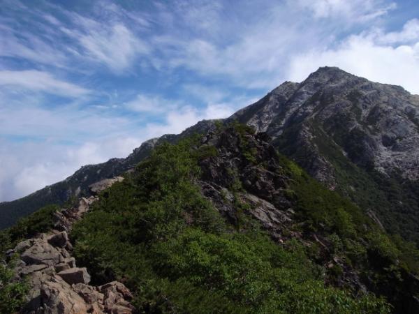 駒津峰からの甲斐駒ヶ岳。